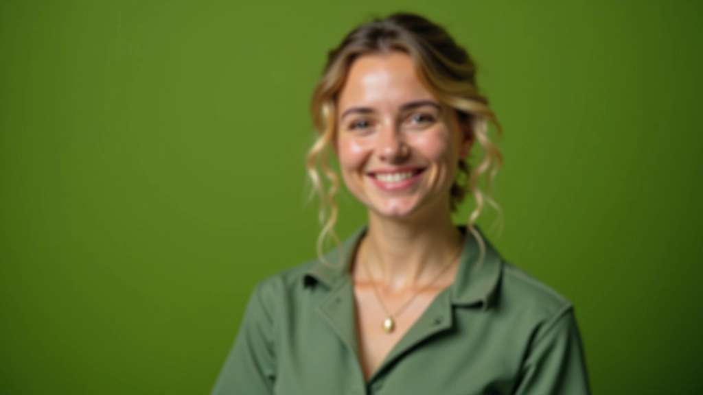 Mujer adulta con experiencia en botánica, uniforme profesional del jardín, sonrisa cálida, retrato profesional de pecho hacia arriba, luz natural suave